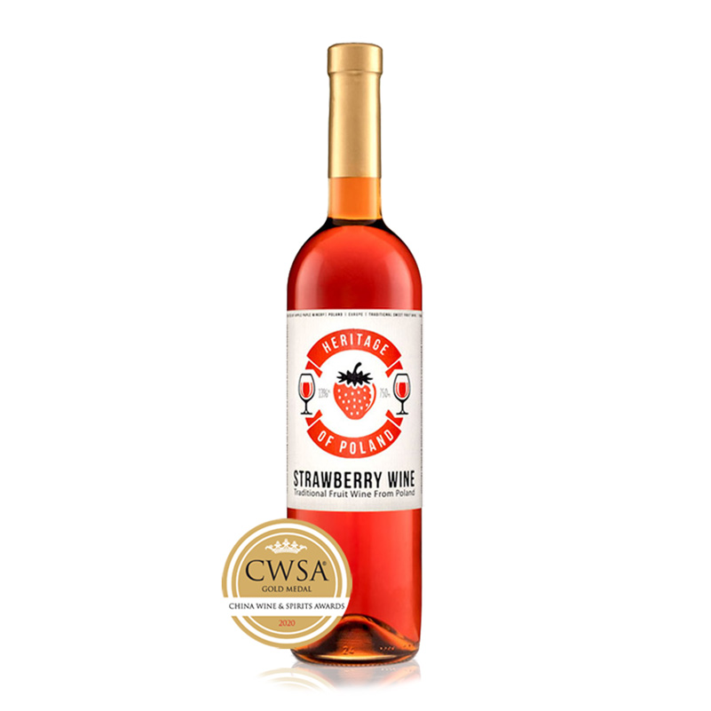 Heritage Of Poland Trustawka Strawberry wtradycyjne wino owocowe